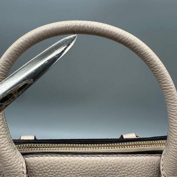 Kate Spade Jackson Street Lottie Satchel Pebbled Leather Porcelain Bone Cream - Picture 11 of 14